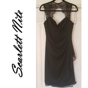 10 Little Black Cocktail Dress, Ruched, Yoke Back